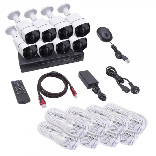 Kit supraveghere 8 camere AHD